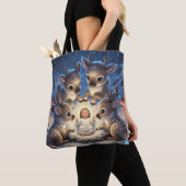 Het slaapliedje van de rendieren tote bag (Dichtbij)