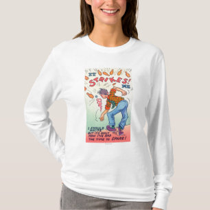 Het slaat me op, Cartoon Man Bowling T-shirt
