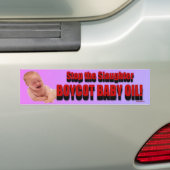 het slachten te stoppen bumpersticker (Op auto)