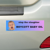 het slachten te stoppen bumpersticker (Op auto)