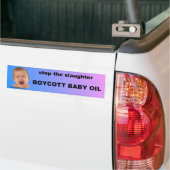 het slachten te stoppen bumpersticker (Op Truck)