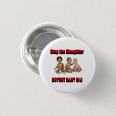 het slachten te stoppen ronde button 3,2 cm (Voorkant /achterkant)