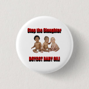 het slachten te stoppen ronde button 3,2 cm