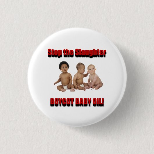 het slachten te stoppen ronde button 3,2 cm (Voorkant)