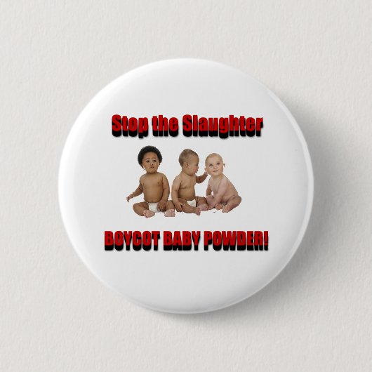 het slachten te stoppen ronde button 5,7 cm (Voorkant)