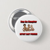 het slachten te stoppen ronde button 5,7 cm (Voorkant /achterkant)