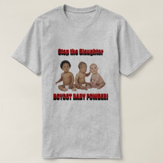 het slachten te stoppen t-shirt (Design voorkant)