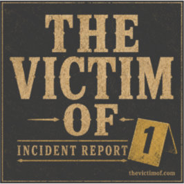 Het Slachtoffer Van Incident Rapport Auto Sticker 