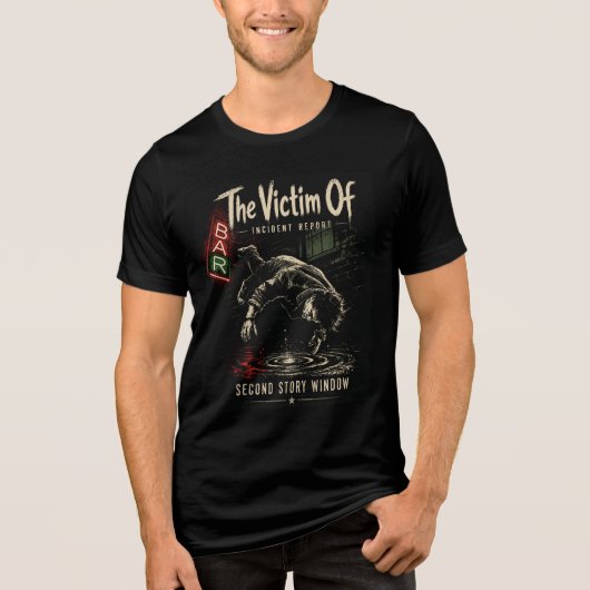 Het Slachtoffer Van - Tweede Verdieping Raam Tri-Blend Shirt (Voorkant)