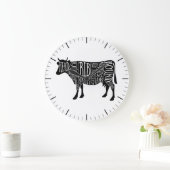 Het slagerschema van vlees snijdt klokvlees van ko grote klok (Huis)