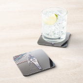 Het slagschip New Jersey van bovenaf Bier Onderzetter (Rechterzijde)