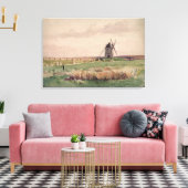 Het slagveld van het geheim, 26 augustus, 1346 canvas afdruk (Insitu (Woonkamer))