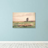 Het slagveld van het geheim, 26 augustus, 1346 canvas afdruk (Insitu (Houten vloer))