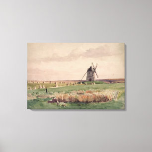 Het slagveld van het geheim, 26 augustus, 1346 canvas afdruk