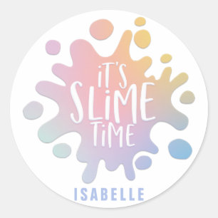 Het Slanke tijd regenboog splat verjaardagsfeestje Ronde Sticker