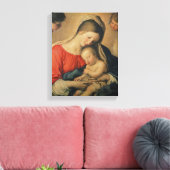 Het Slapende Christus Kind (olie op doek) Canvas Afdruk (Insitu (Woonkamer))
