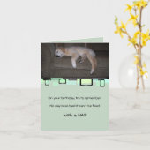 Het slapende Puppy van het Golden retriever Kaart (Gele Bloem)