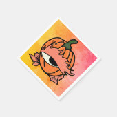 Het slaperige oog van de Spooky Pumpkin Servet (Hoek)