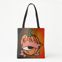 Het slaperige oog van de Spooky Pumpkin