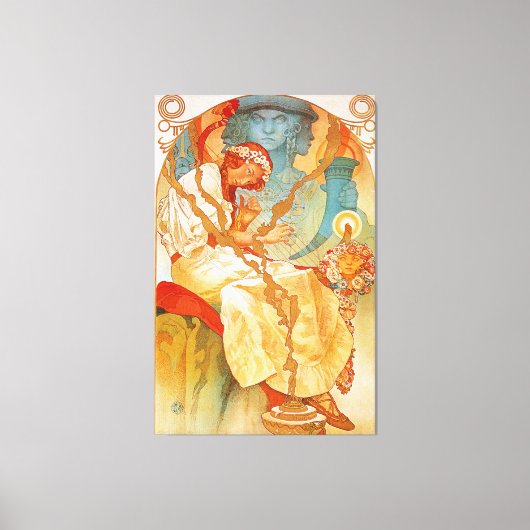 Het Slavische epos van Alphonse Mucha Canvas Afdruk (Voorkant)