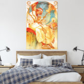 Het Slavische epos van Alphonse Mucha Canvas Afdruk (Insitu (Slaapkamer))