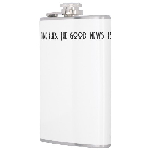 Het slechte nieuws is dat er vliegen zijn. heupfles (Links)