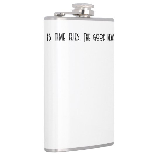 Het slechte nieuws is dat er vliegen zijn. heupfles (Rechts)