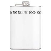 Het slechte nieuws is dat er vliegen zijn. heupfles (Voorkant)