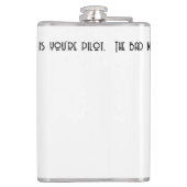 Het slechte nieuws is dat er vliegen zijn. heupfles (Achterkant)