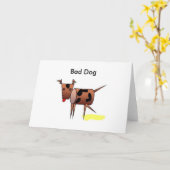 Het slechte wenskaart van de Hond Kaart (Gele Bloem)