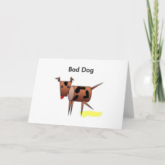 Het slechte wenskaart van de Hond Kaart