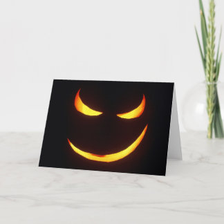 Het slechte Wenskaart van de Pompoen van Halloween Kaart