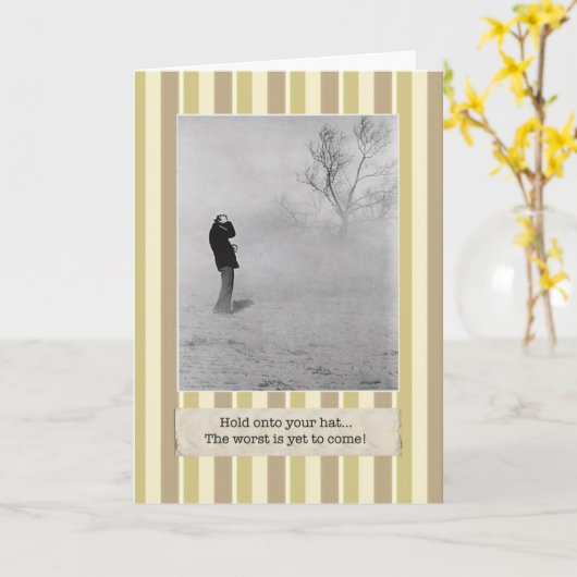 Het Slechtst moet nog Komen! De deprimerende Kaart (Gele Bloem)