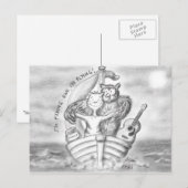 Het sleepnet en de pussycat kanaliseren de Titanic Briefkaart (Voorkant / Achterkant)