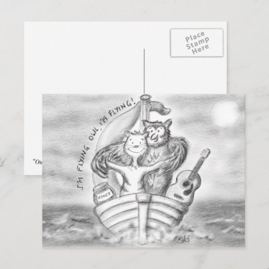 Het sleepnet en de pussycat kanaliseren de Titanic Briefkaart (Voorkant / Achterkant)