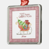 Het Sleigh Ornament van de Kerstman (Links)