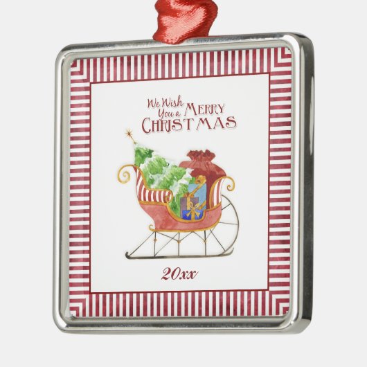 Het Sleigh Ornament van de Kerstman (Links)