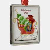 Het Sleigh Ornament van de Kerstman (Rechts)