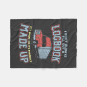 Het slepen - ik vul niet altijd een Logboek Fleece Deken (Voorkant (Horizontaal))