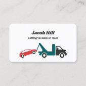 Het slepen van Vrachtwagen Douane QR Visitekaartje (Voorkant)