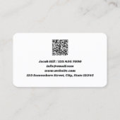 Het slepen van Vrachtwagen Douane QR Visitekaartje (Achterkant)