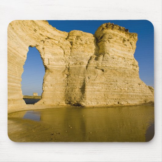 Het sleutelgat van de Monument Rocks ook bekend al Muismat (Voorkant)