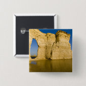 Het sleutelgat van de Monument Rocks ook bekend al Vierkante Button 5,1 Cm (Voorkant /achterkant)