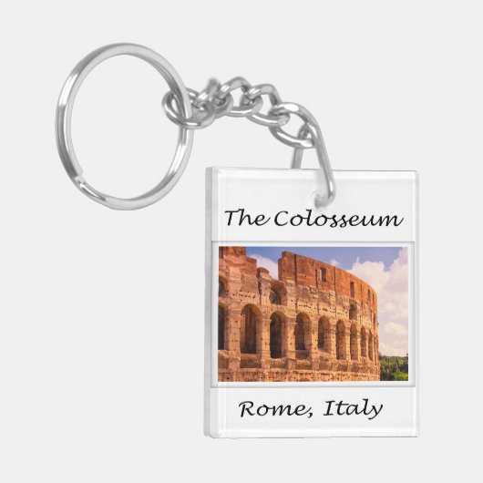 Het Sleutelhanger Colosseum Rome, Italië (Voorkant Links)