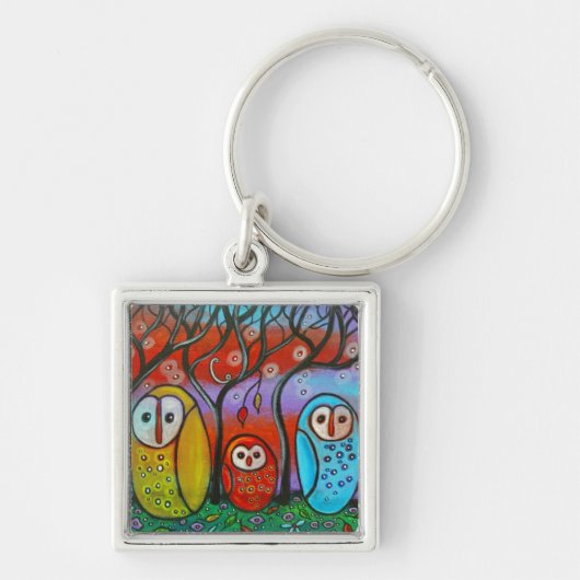 Het Sleutelhanger van de familie Owl (Voorkant)