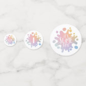 Het slijmtijd-regenboogfeest confetti (Voorkanten)