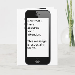 Het slimme Bericht van Kerstmis van de telefoon Feestdagen Kaart