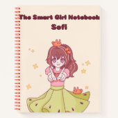 Het slimme meisje 💗✨ notitieboek (Voorkant)