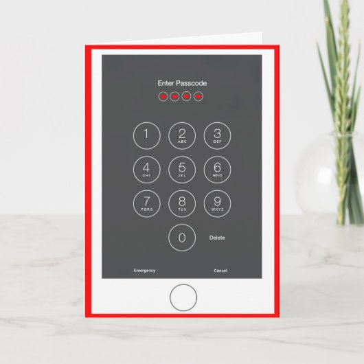 Het slimme Wenskaart van de Telefoon Feestdagen Kaart (Voorkant)