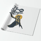het slinger pistool complot cadeaupapier (Uitgerold)